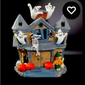 Partylite Haunted House Tealight Candle Holder .